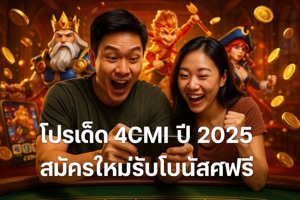 โปรเด็ด 4CMI ปี 2025 สมัครใหม่รับโบนัสฟรี