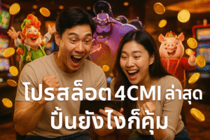 โปรสล็อต 4CMI ล่าสุด ปั่นยังไงก็คุ้ม