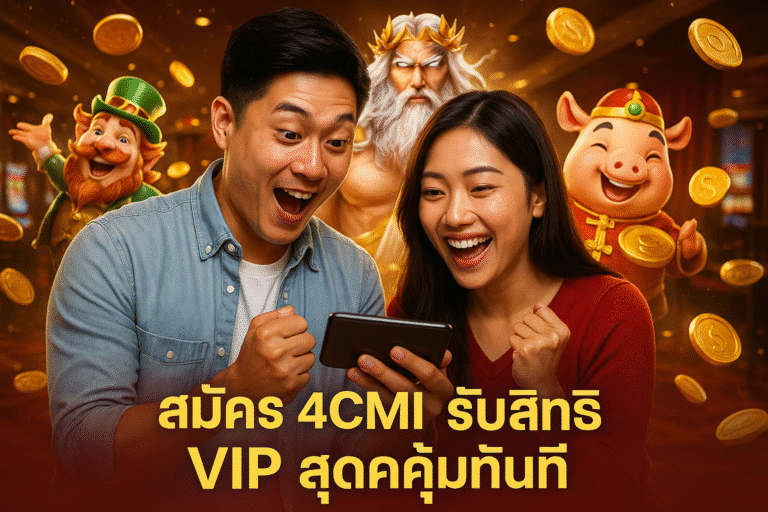 สมัคร 4CMI รับสิทธิ VIP สุดคุ้มทันที